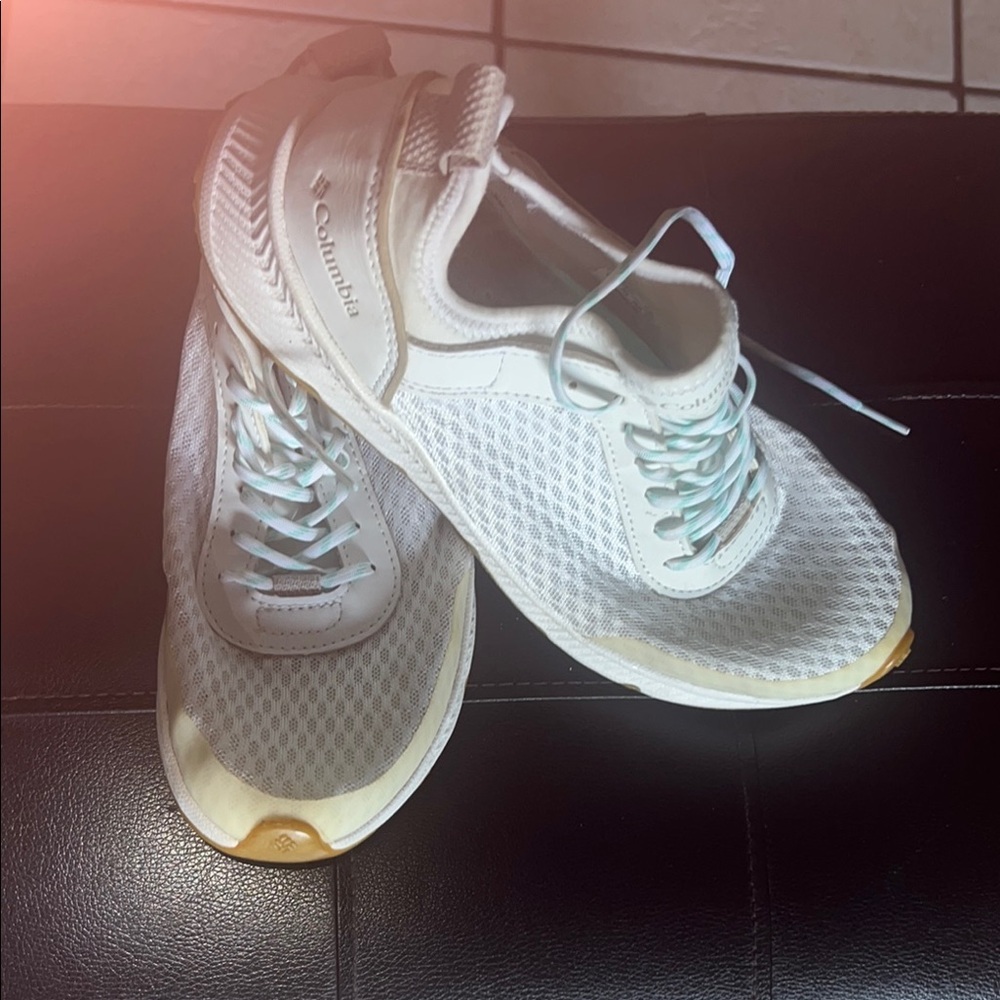 Columbia Mesh White Sneakers